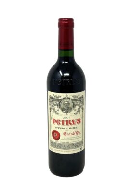 A bottle of Petrus, Pomerol, 2001