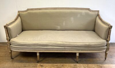 From the Edward Marnier estate, a George III style settee £200-400, at auction on 5th July at Charterhouse