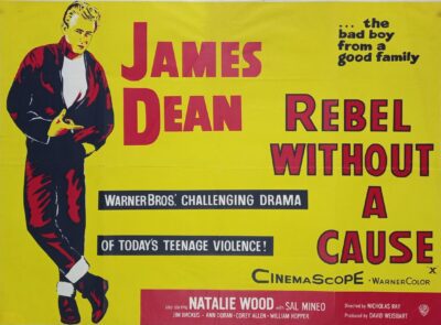 Rebel without a Cause 1955 film poster £150-250, at auction on 3rd July at Charterhouse