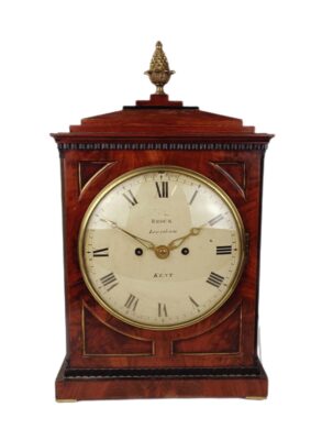 A 19th century bracket clock