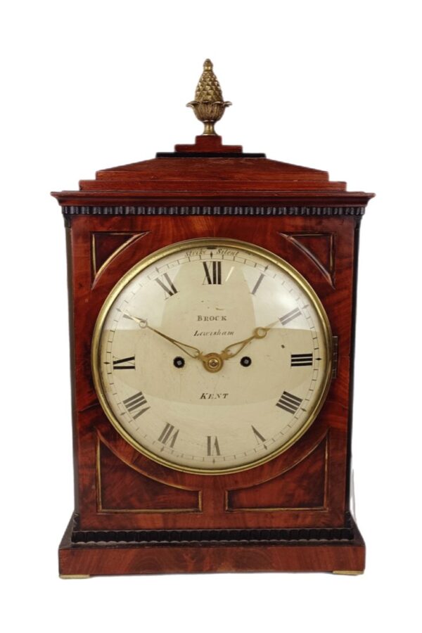 A 19th century bracket clock