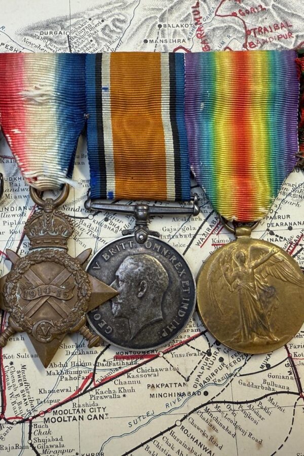 A group of five medals awarded to Cpl R P Holman MM Norfolk Yeomanry