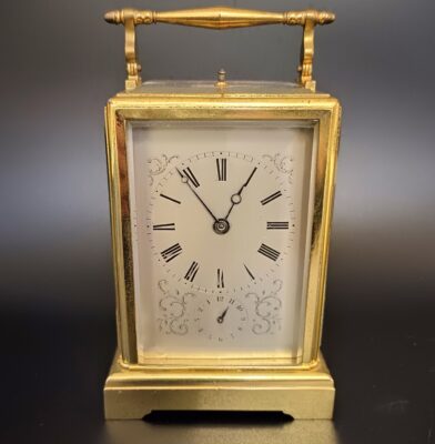 A French carriage clock with repeat